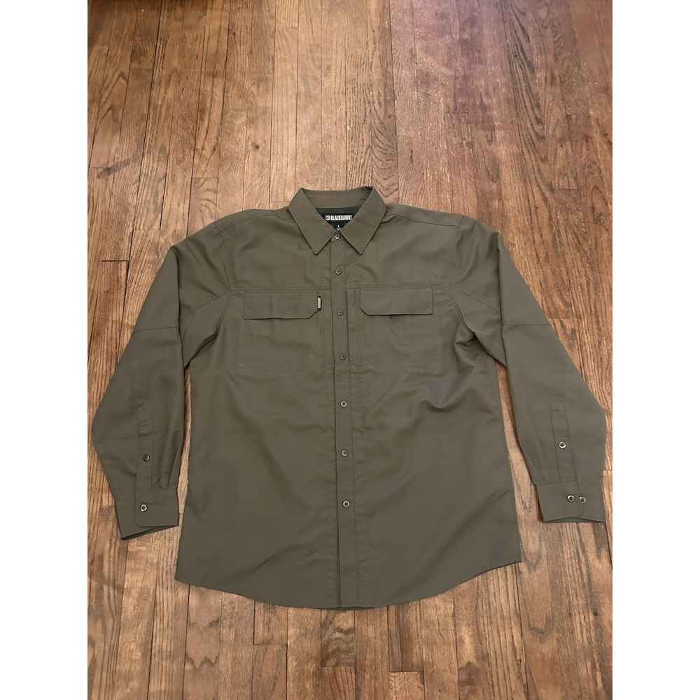 Blackhawk Warrior Wear‎ Shirt Mens L Long Sleeve Tactical Lightweight